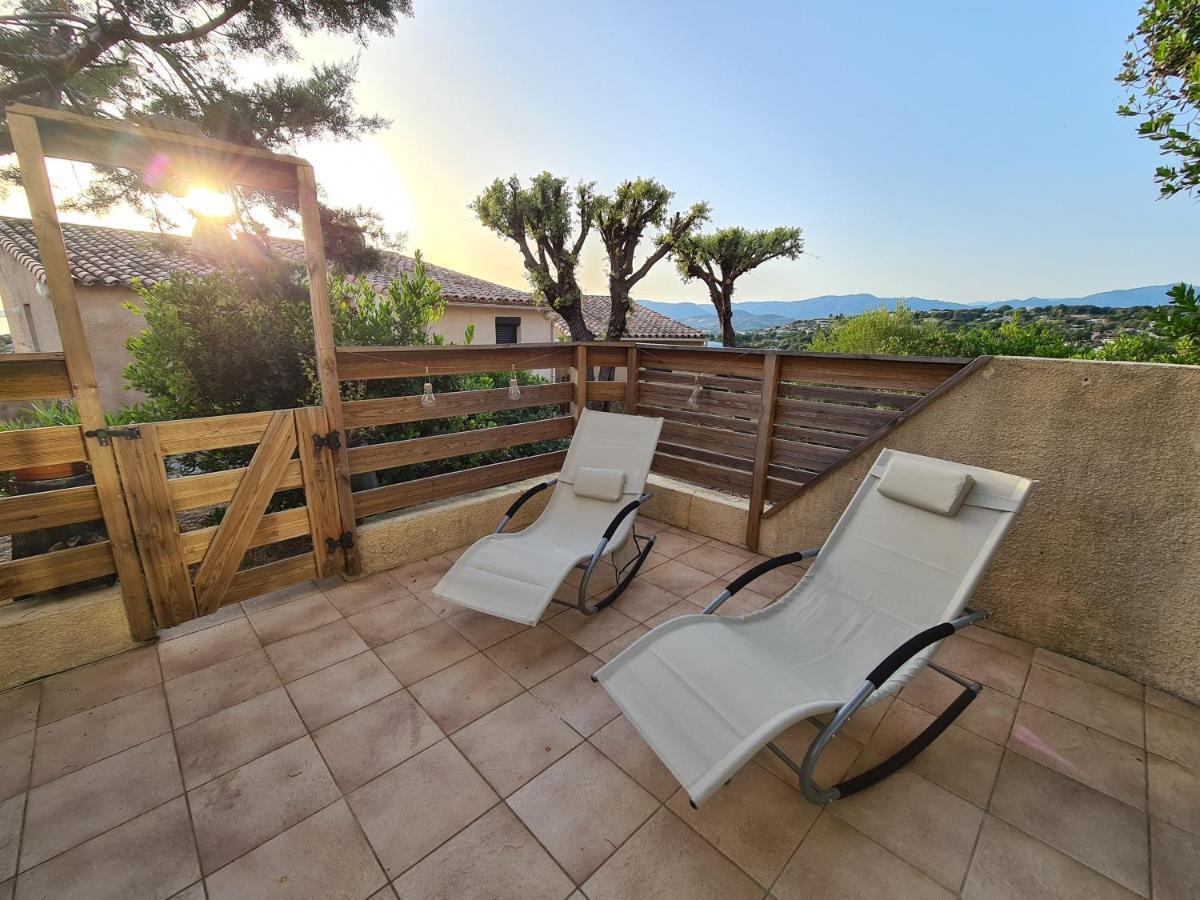 Studio Avec Terasse Vue Mer Porticcio  Exteriér fotografie